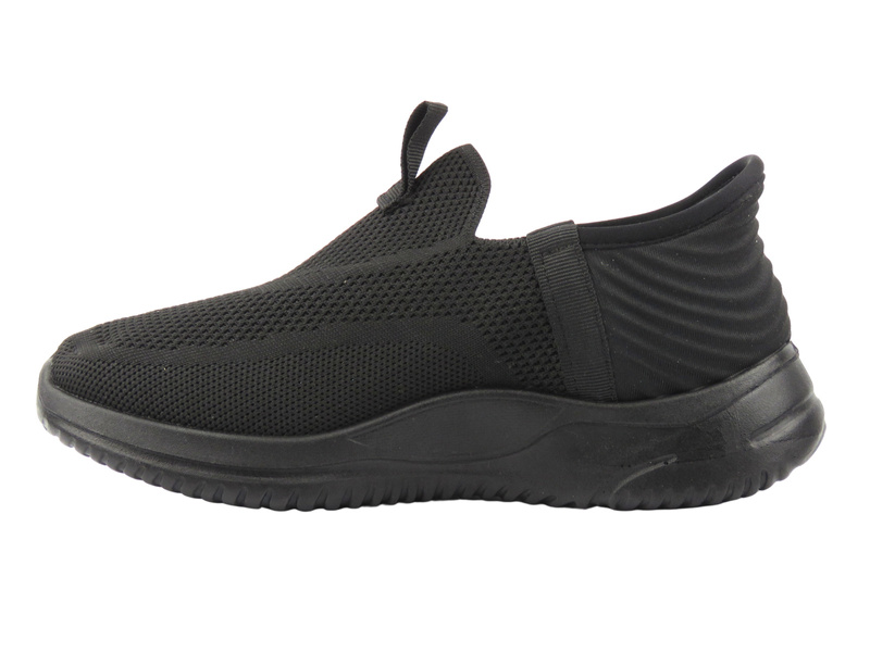 Lekkie sneakersy damskie Potocki 26-01312, czarne