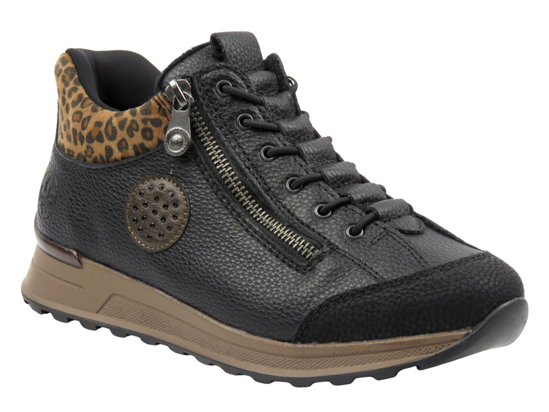 Botki damskie Rieker N1457-00, czarne