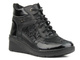 Skórzane botki damskie w sportowym stylu - HELIOS Komfort 568, czarny 4