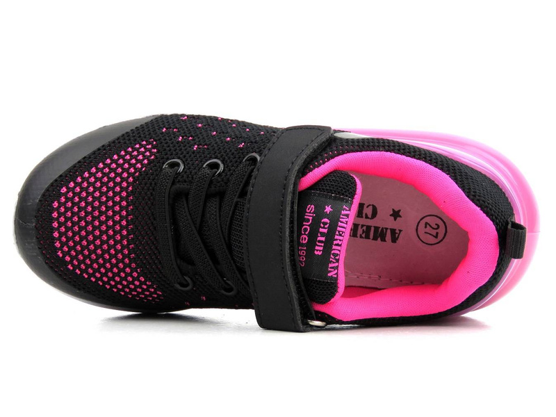 Buty sportowe dziecięce, adidasy American Club RL 11-12/22, czarne