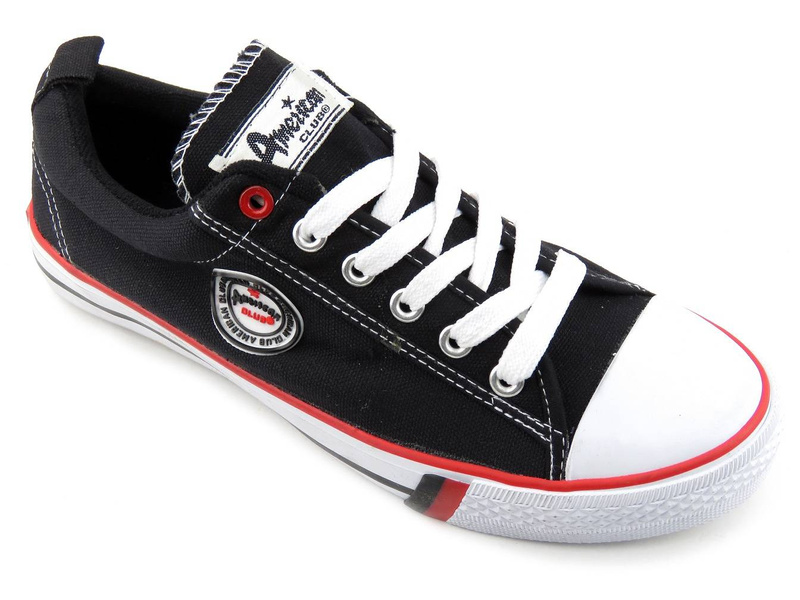 Trampki damskie AMERICAN CLUB LH-400, czarne