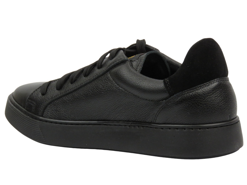 Skórzane półbuty męskie Eksbut 2G-7263-L92, czarne