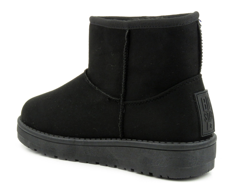 Botki, śniegowce damskie wsuwane - BIG STAR MM274158, czarne