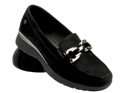 Półbuty, mokasyny damskie czarne Inblu IC-20