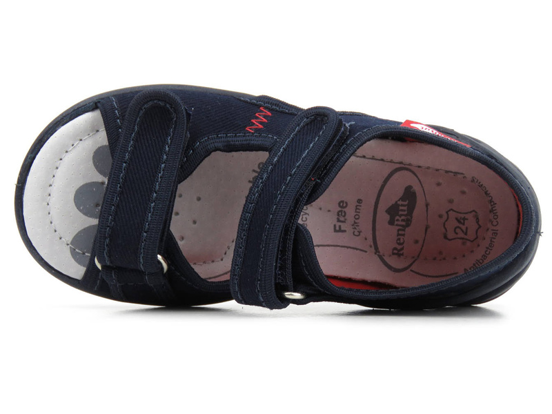 Sandały dziecięce na rzepy - RenBut 13-112NP-1325, granatowe