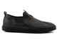 Skórzane półbuty męskie slip on - VENEZIA 10019, czarne