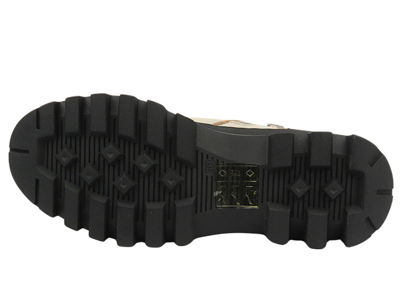 BOTKI DAMSKIE POTOCKI 12168 SUWAK BEŻOWE WYGODNE SUWAK