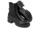 Botki damskie na traperowym obcasie - BIG STAR KK274492, czarne