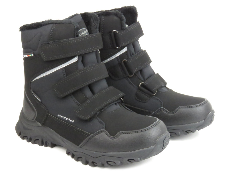 Śniegowce damskie, unisex - AMERICAN CLUB HL99/23, czarne
