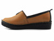 Bardzo wygodne półbuty damskie wsuwane - MANITU 840033-21, camel