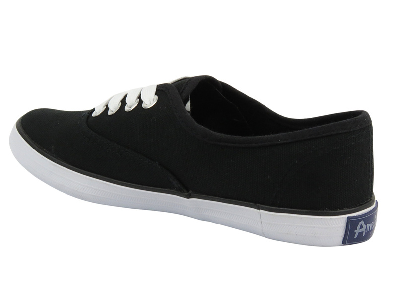 Trampki damskie AMERICAN CLUB LM-15-07, czarne