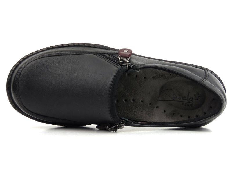 Półbuty damskie o podwyższonej tęgości K - AXEL KOSELA 9734, czarne