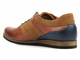 Skórzane półbuty męskie codzienne - CONHPOL 2539S, brązowe