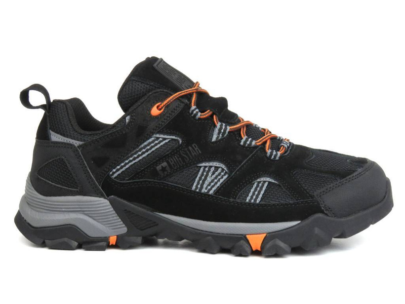 Sneakersy, trekkingi męskie z technologią Memory Foam - BIG STAR KK174062, czarne