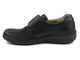 Elastyczne półbuty damskie ze stretchem na haluksy - Helios Komfort 382, czarne
