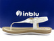 Sandały, japonki damskie wsuwane - Inblu BA-43, białe