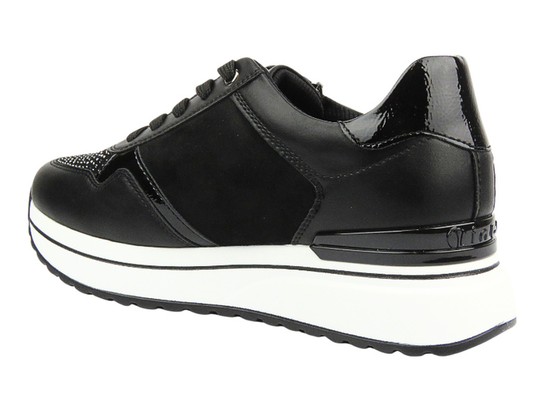 Sneakersy damskie z kryształkami czarne Inblu IN-392