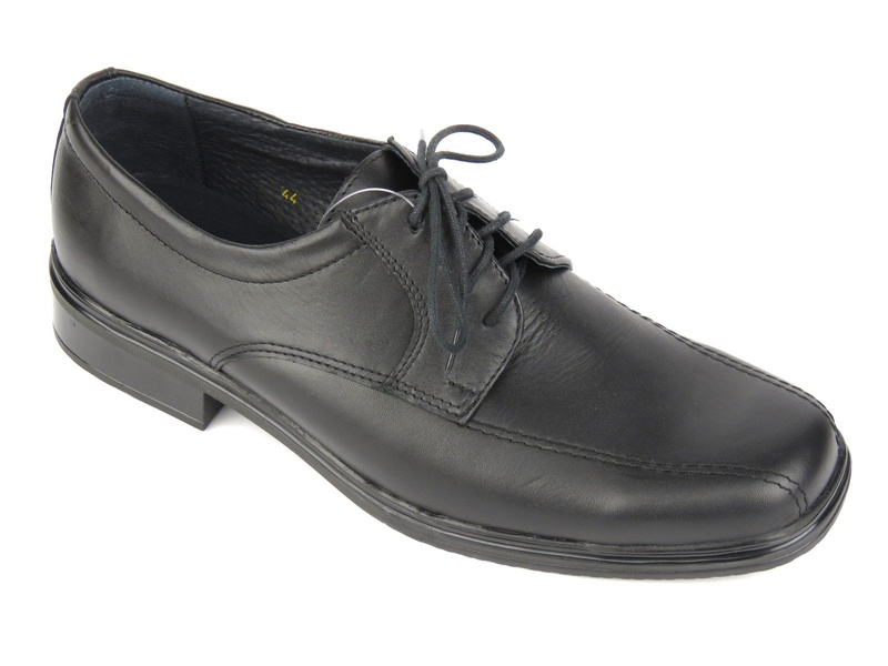 Skórzane półbuty męskie Babris 4217, czarne