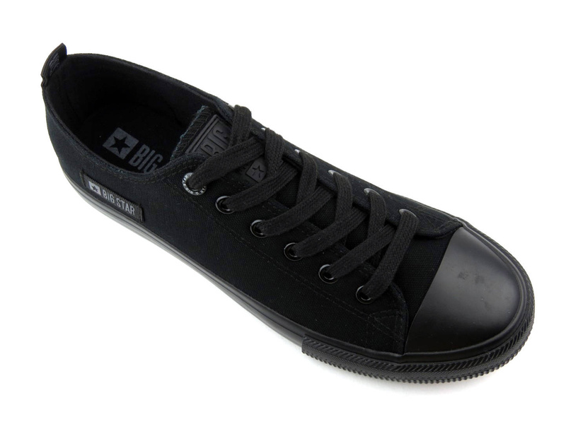 Trampki męskie przed kostkę - BIG STAR KK174007, czarne
