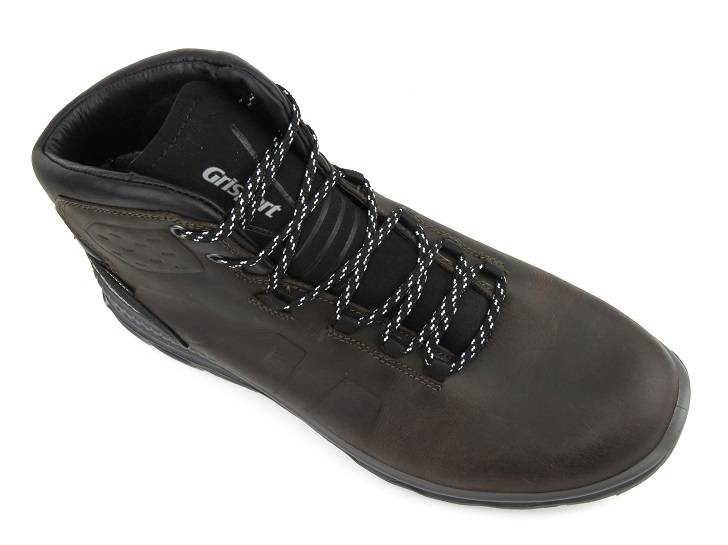 Włoskie trekkingi męskie z membraną - GRISPORT 14803T42G Marrone Texas, ciemnobrązowe