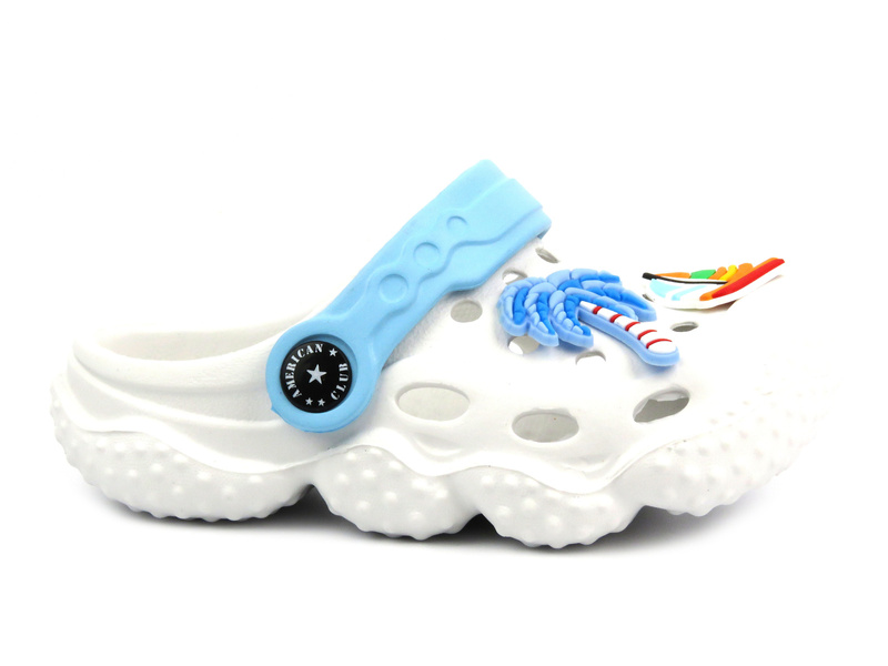 Klapki, sandałki dziecięce, clogsy - AMERICAN CLUB NH 130/24, białe