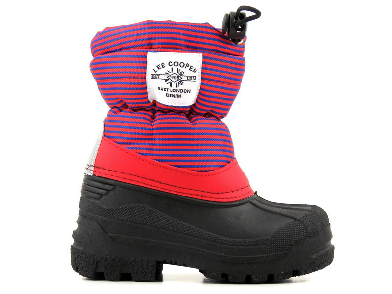 Śniegowce dziecięce z kożuszkiem - LEE COOPER LCJ-21-44-0528K, czerwone