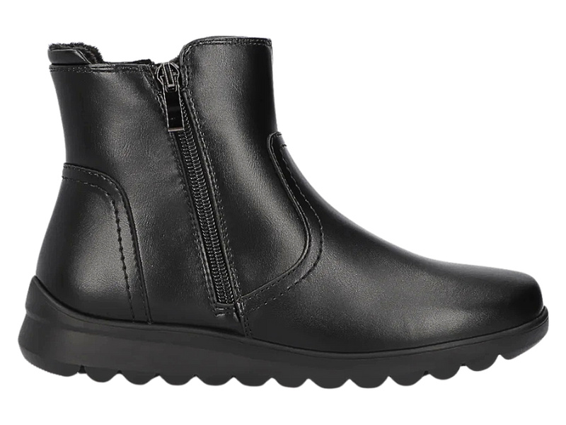 Botki damskie na platformie - Filippo DBT6630/24, czarne