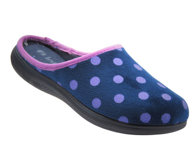 Kapcie Damskie INBLU EC-90 granatowe Wsuwane
