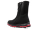 Wysokie śniegowce damskie DK Soft Shell 1754, czarno-czerwone