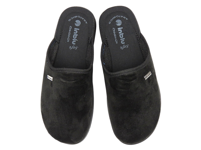 Wygodne kapcie męskie INBLU DG-75U, czarne