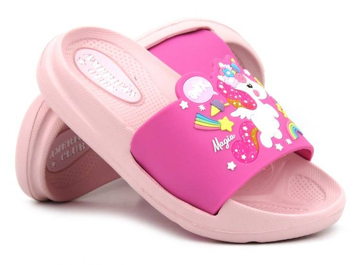 Klapki dziecięce dziewczęce American NH 64/23, różowe