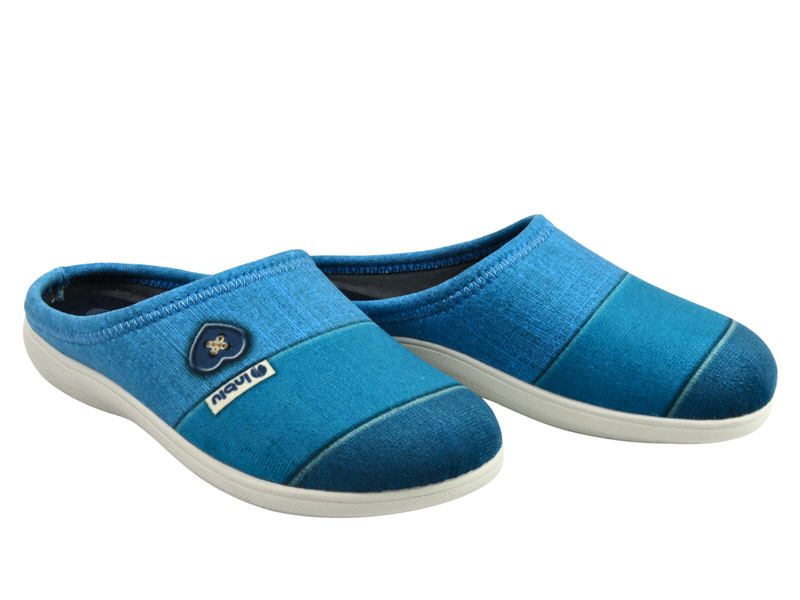 Wygodne kapcie damskie Inblu EC-41, niebieskie