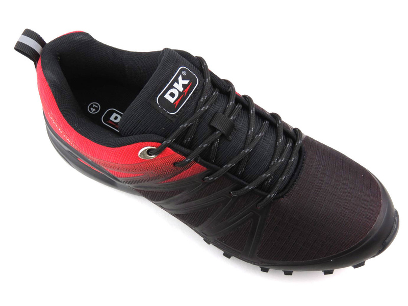 Buty męskie sportowe, adidasy do biegania - DK Speed Grip VB16795, czarnoczerwone