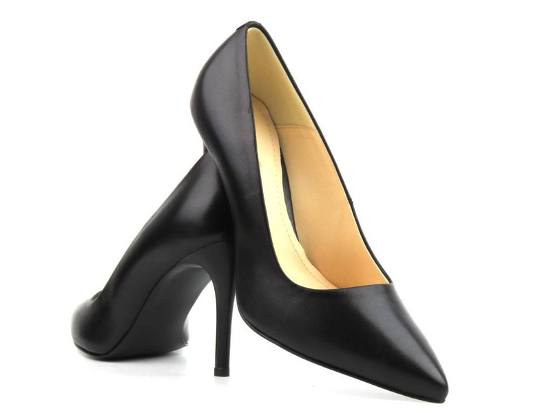 Eleganckie szpilki z noskiem w szpic - UNCOME 35004, czarne