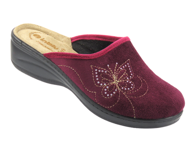 Kapcie Domowe Damskie Inblu LY-119, Bordowe