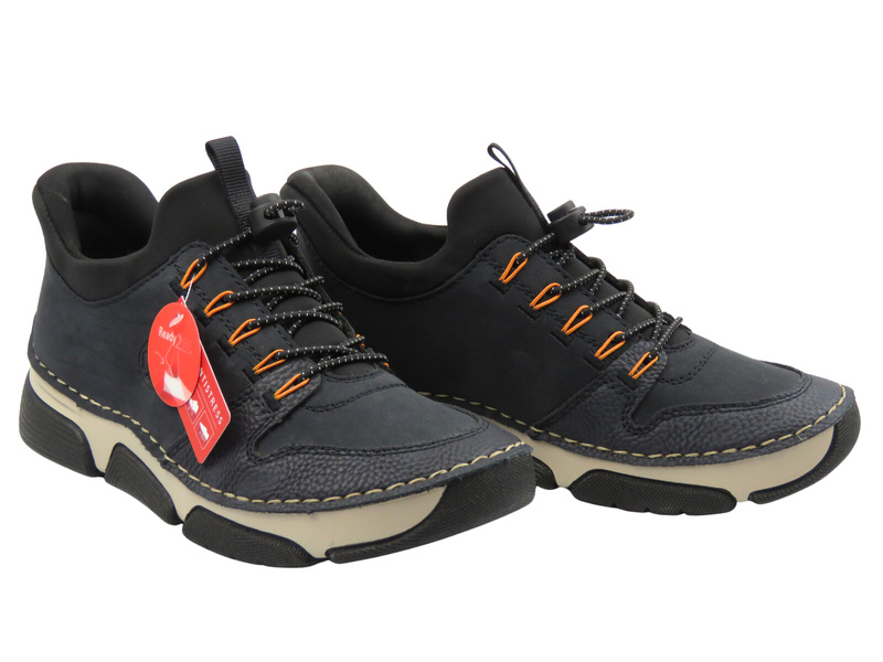 Botki damskie Rieker 45963-14, granatowe