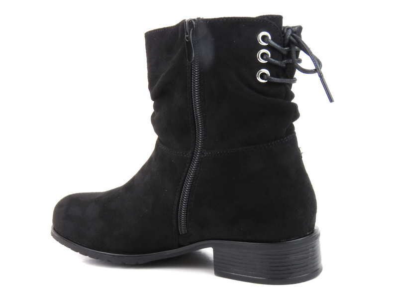 Ocieplane botki damskie - Evento 21BT35-4257, czarne