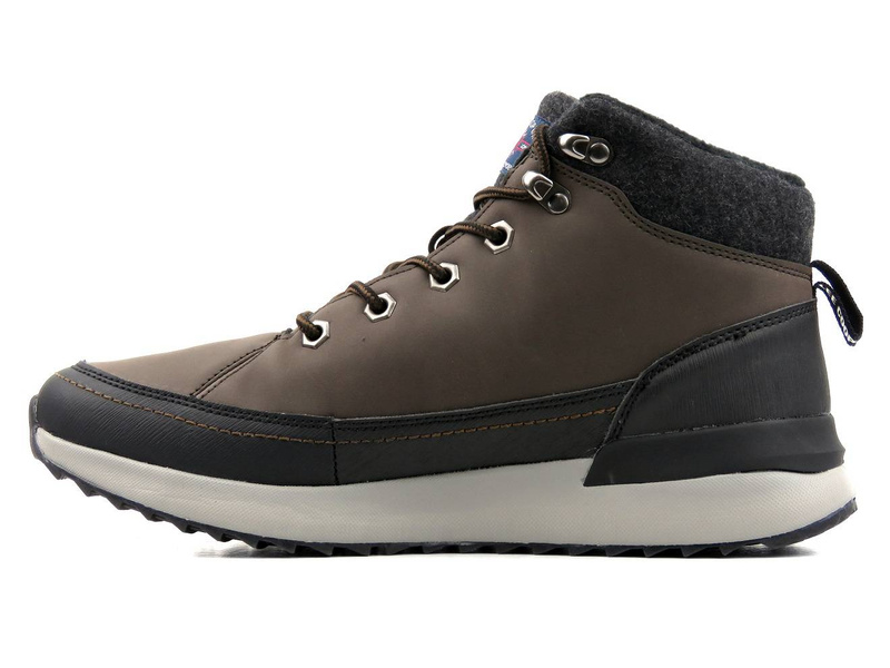 Ciepłe trzewiki męskie na grubej podeszwie - LEE COOPER LCJ-21-01-0532M, brązowe
