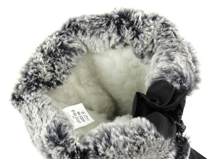 Ciepłe śniegowce damskie z membraną czarne Manitu 990219-01