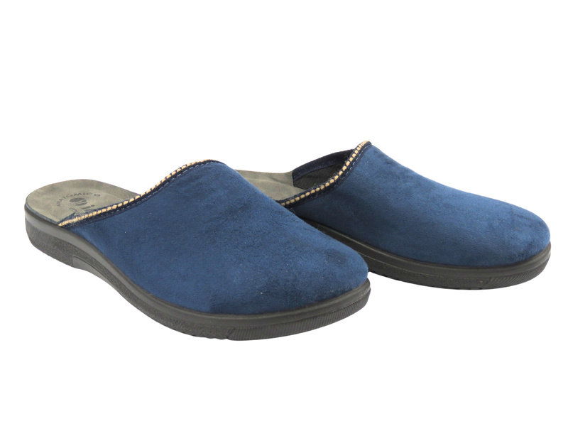 Wygodne klapki damskie Inblu DG-25 – granatowe, z anatomiczną wkładką