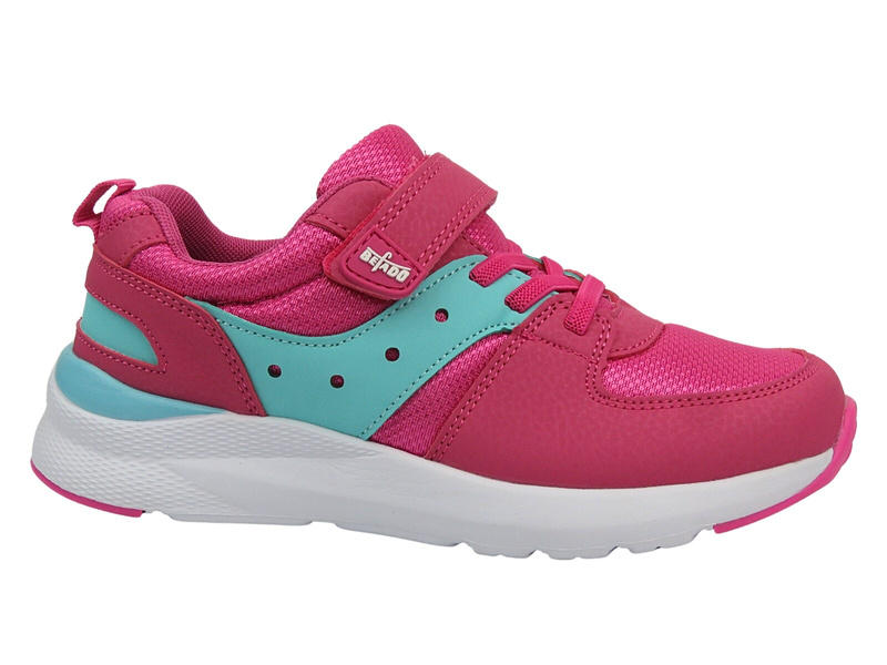 Buty Sportowe Młodzieżowe - Befado 516Y156, Różowe Na Rzep
