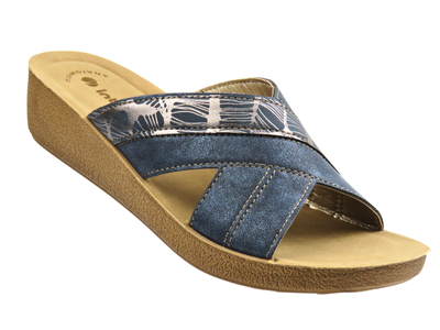 Klapki damskie INBLU TP-49, granatowe