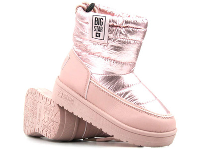 Śniegowce dziecięce ze ściągaczem - BIG STAR  KK374219, różowe