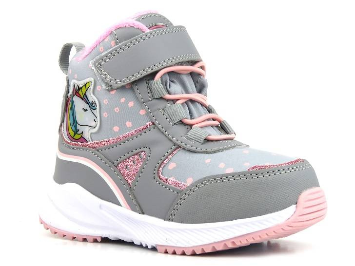 Śniegowce dziecięce z jednorożcem - AMERICAN CLUB Softshell RL 93/22, szare
