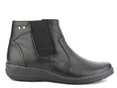 Wygodne botki damskie ze skóry - HELIOS Komfort 700