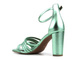 Sandały damskie na słupku - Marco Tozzi 2-28386-20 750, zielone