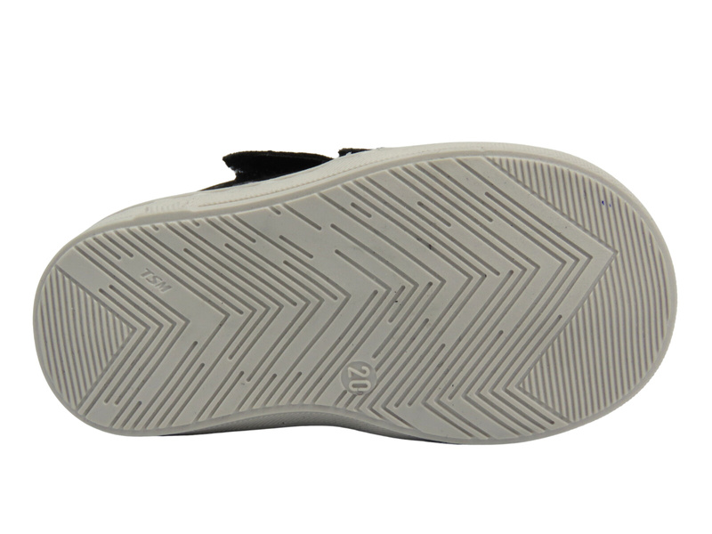 Trzewiki, półbuty dziecięce na rzepy - Jamet 1102, czarne