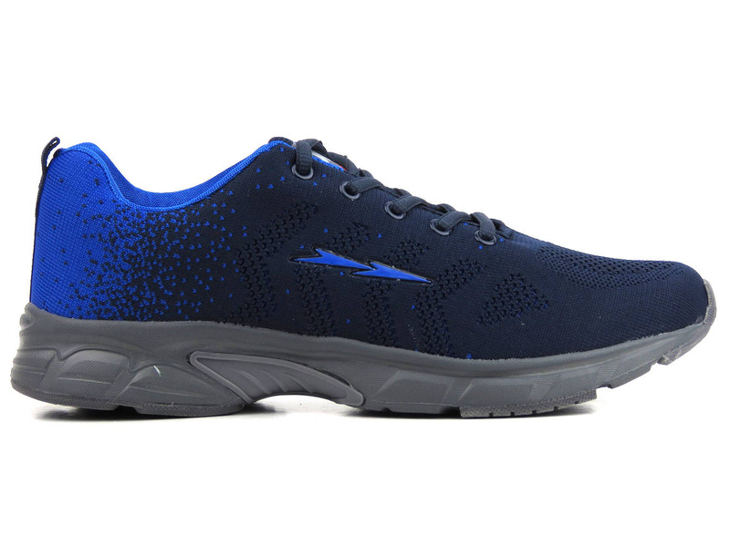 Buty męskie sportowe z siateczkowej tkaniny - DK  SA605122, granatowe