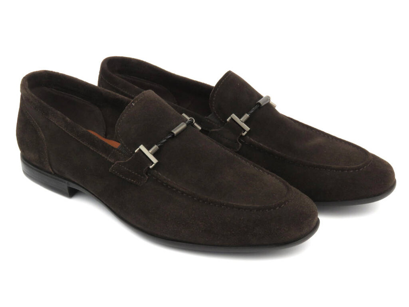 Wysokogatunkowe mokasyny męskie JOHN DOUBARE D778-199B-662, brązowe