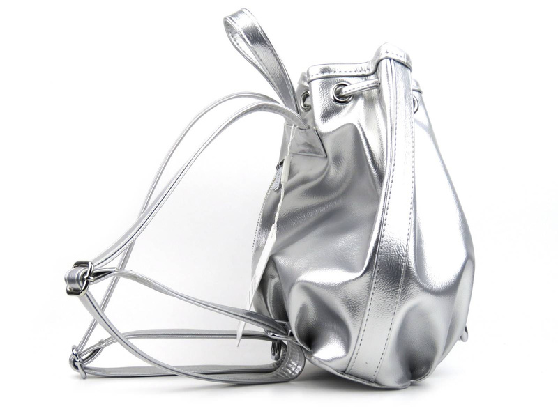 Plecak, worek, torba na plecy - Chiara, srebrny